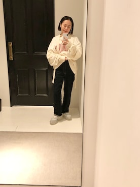 「ロイヤルフラッシュ」｜「アイテム（スウェット）」を使った、chieさん（レディース・146cm）の秋コーディネート