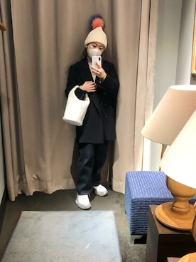 「ROBES&CONFECTIONS（ローブスコンフェクションズ）のアイテム（ジャケット/アウター）」を使った、chieさん（レディース・146cm）の冬コーディネート