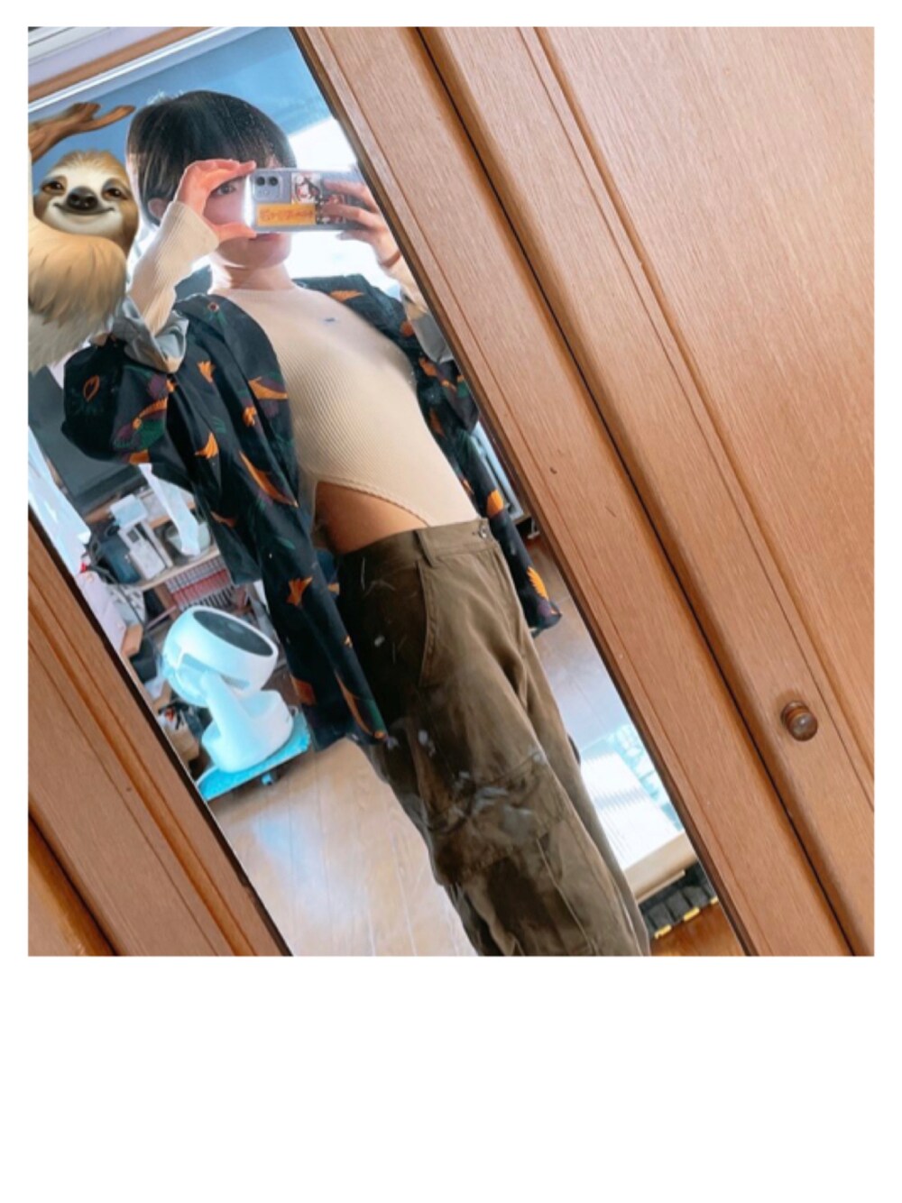 「BLONDEYのBLONDEYリブボディスーツ（Tシャツ/カットソー、ホワイト系）」を使った、○△□さん（レディース・154cm）の夏コーディネートの1枚目の写真