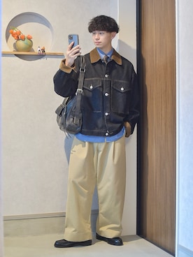 「mushwear（マッシュウェア）のアイテム」を使った、たいがさん（メンズ・172cm）の秋コーディネート