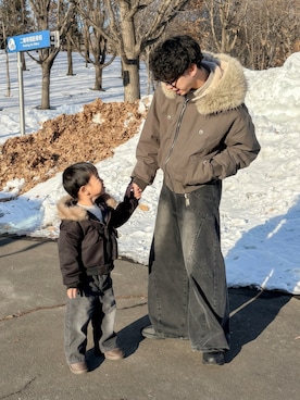 「devirock（デビロック）のアイテム」を使った、たいがさん（メンズ・172cm）の冬コーディネート