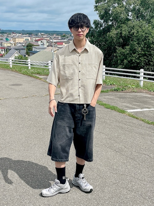 denim half pants/デニムハーフパンツ