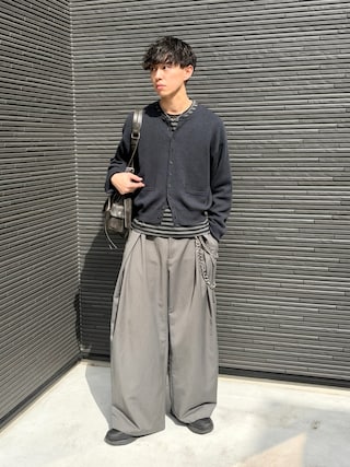 「EPNK（イーピーエヌケー）のAssorted border long sleeve tee / アソートボーダーロングスリーブtee（Tシャツ/カットソー）」を使った、たいがさん（メンズ・172cm）の春コーディネート