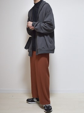 「ADAMASTE（アダマスト）のアイテム（パンツ）」を使った、たいがさん（メンズ・172cm）の秋コーディネート