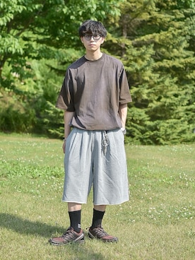 「SINSS（シンス）のアイテム」を使った、たいがさん（メンズ・172cm）の夏コーディネート