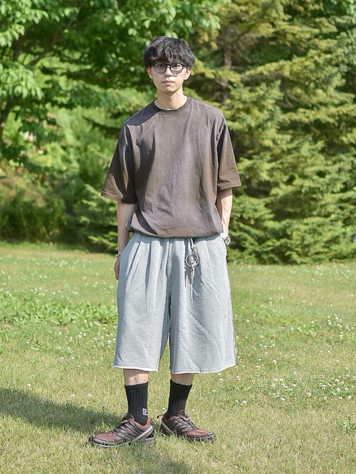 GARMENT DYED SPRAY DRAWCORD TEE /ガーメントダイスプレードローコードT