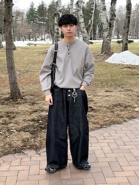 「SLICK（スリック）のアイテム」を使った、たいがさん（メンズ・172cm）の春コーディネート