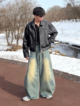 たいがさん（メンズ・172cm）の冬コーディネート