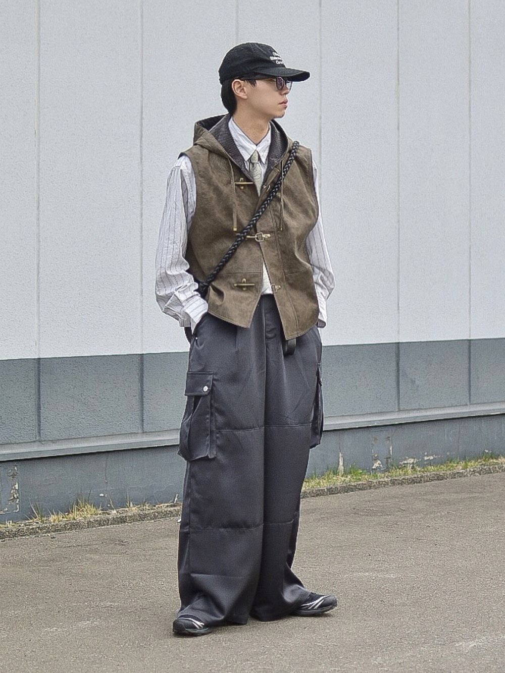 トップス soerte TOTAL PATTERN MULCH HOODIE VEST soerte TOTAL PATTERN MULCH HOODIE VEST トップス