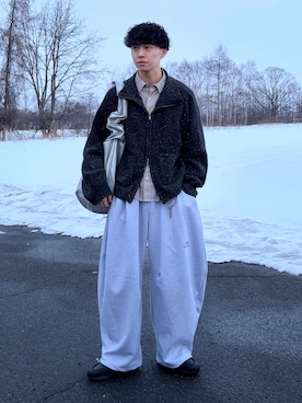 「SINSS（シンス）のアイテム」を使った、たいがさん（メンズ・172cm）の冬コーディネート