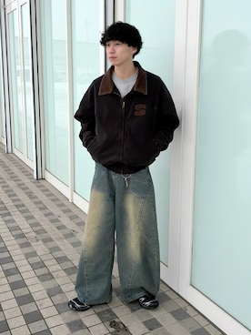 「SALOMON（サロモン）のアイテム」を使った、たいがさん（メンズ・172cm）の春コーディネート