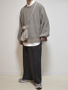 「NewAnce（ニュアンス）のアイテム」を使った、たいがさん（メンズ・172cm）の春コーディネート