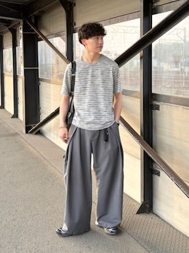 「soerte（ソエルテ）のアイテム」を使った、たいがさん（メンズ・172cm）の春コーディネート