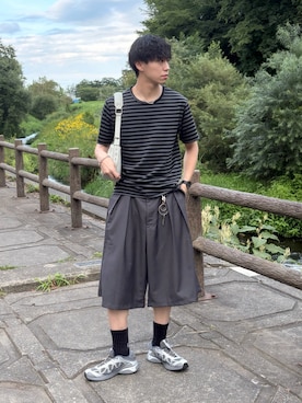 「SALOMON（サロモン）のアイテム」を使った、たいがさん（メンズ・172cm）の夏コーディネート