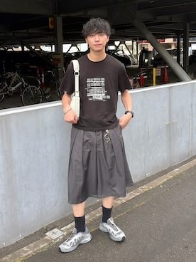 「Elanque（エランク）のアイテム」を使った、たいがさん（メンズ・172cm）の夏コーディネート