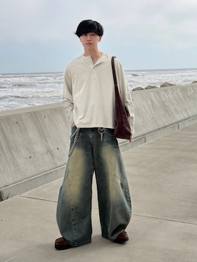 「GOLDY（ゴールディ）のアイテム」を使った、たいがさん（メンズ・172cm）の春コーディネート