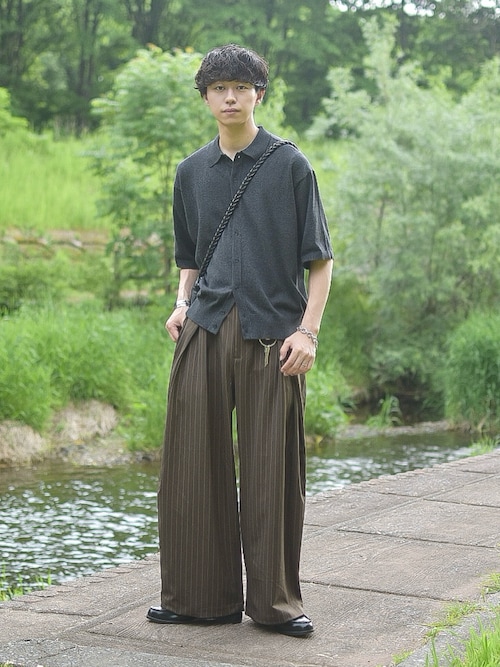 T/C BASIC HALF SLEEVE KNIT SHIRT