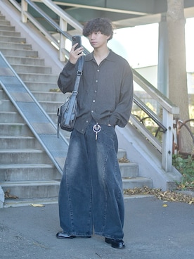 「アイテム（アクセサリー）」を使った、たいがさん（メンズ・172cm）の秋コーディネート