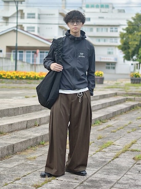 「アイテム（キーケース/キーアクセサリー）」を使った、たいがさん（メンズ・172cm）の秋コーディネート