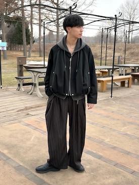 「アイテム（ブルゾン）」を使った、たいがさん（メンズ・172cm）の春コーディネート