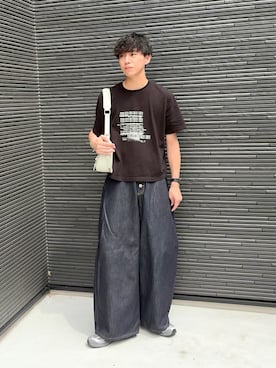 「SALOMON（サロモン）のアイテム」を使った、たいがさん（メンズ・172cm）の夏コーディネート