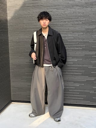 「CAMPHOR WOOD(カンファーウッド)のRIB HENLEY NECK L/S TEE / リブヘンリーネックTEE(Tシャツ/カットソー)」を使った、たいがさん(メンズ・172cm)の秋コーディネート