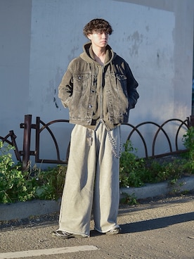 「アイテム（スウェットパンツ）」を使った、たいがさん（メンズ・172cm）の秋コーディネート