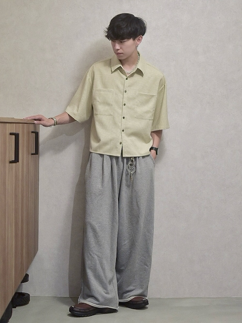 Two tuck sweatpants / 2タックスウェットパンツ(セットアップ可能)