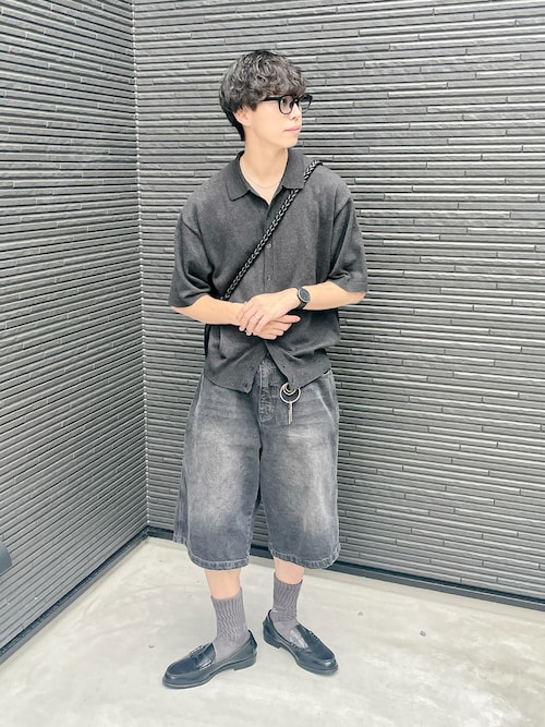 T/C BASIC HALF SLEEVE KNIT SHIRT