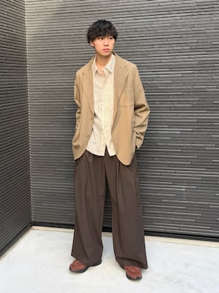 「GOLDY（ゴールディ）の【GOLDY】アレルギー対応 ステンレスボールチェーンネックレス　3250251（ネックレス）」を使った、たいがさん（メンズ・172cm）の秋コーディネート