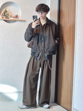 「アイテム（財布/小物）」を使った、たいがさん（メンズ・172cm）の秋コーディネート