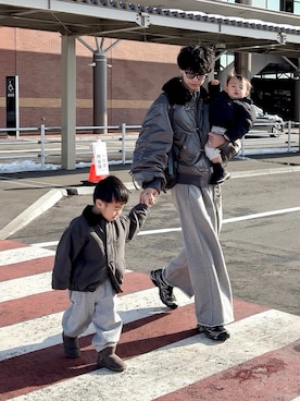 「p.premier（ピードットプルミエ）のアイテム」を使った、たいがさん（メンズ・172cm）の冬コーディネート