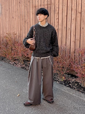 「アイテム（ウォレットチェーン）」を使った、たいがさん（メンズ・172cm）の秋コーディネート