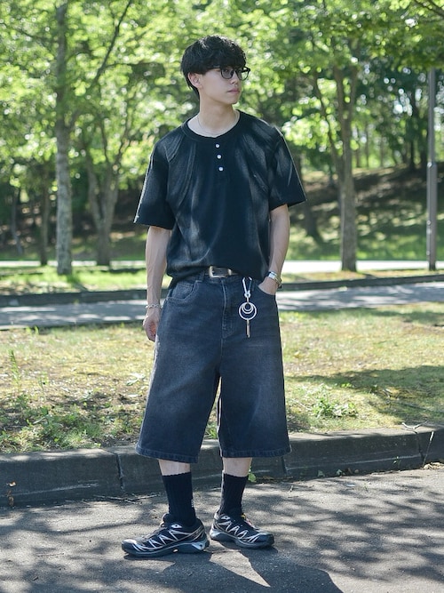 Metal Henry neck T-shirt /メタルヘンリーネックTシャツ