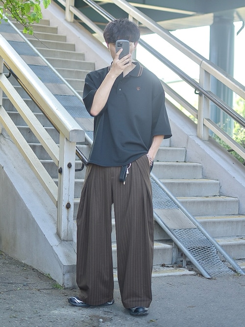 MOSS STITCH LOOSE POLO SHIRT / 鹿の子ルーズポロシャツ
