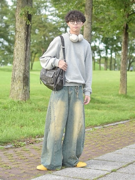 「ヘッドホン」｜たいがさん（メンズ・172cm）の秋コーディネート