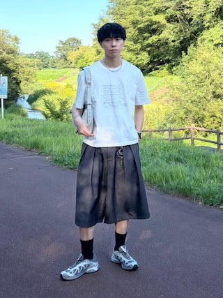 「SALOMON(サロモン)の【SALOMON/サロモン】XT-WHISPER L49219300(スニーカー)」を使った、たいがさん(メンズ・172cm)の夏コーディネート