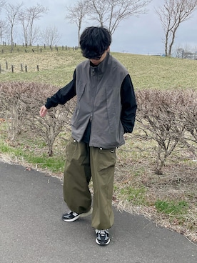 「Bleme（ブレム）のアイテム（Tシャツ/カットソー）」を使った、たいがさん（メンズ・172cm）の春コーディネート