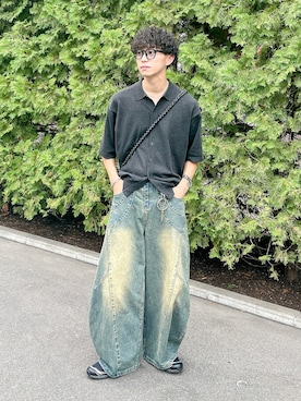 「アイテム（トップス）」を使った、たいがさん（メンズ・172cm）の夏コーディネート