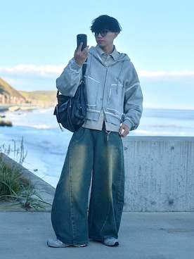 「mushwear（マッシュウェア）のアイテム」を使った、たいがさん（メンズ・172cm）の秋コーディネート