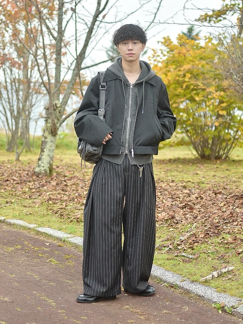 faux leather multi pocket shoulder bag / フェイクレザーマルチ