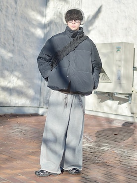 「アイテム（ウォレットチェーン）」を使った、たいがさん（メンズ・172cm）の冬コーディネート