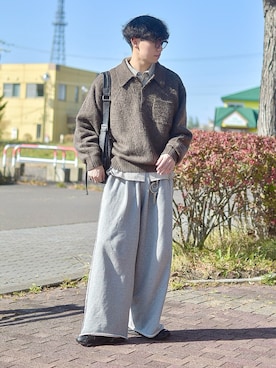 「アイテム（ポロシャツ）」を使った、たいがさん（メンズ・172cm）の秋コーディネート