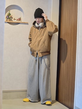 「アイテム（その他アウター）」を使った、たいがさん（メンズ・172cm）の秋コーディネート