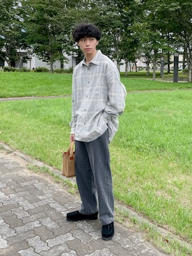 「SLICK（スリック）のアイテム」を使った、たいがさん（メンズ・172cm）の秋コーディネート