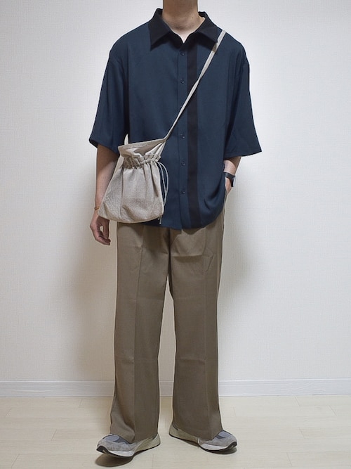 美品 トゥモローランド 5,2万円【LIWAN】ロングシャツ ブラウス Y144 セール】 ハイカウントリネン セミワイドカラーロングシャツ