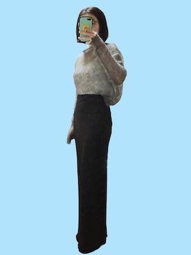 「BIOTOP（ビオトープ）のアイテム（スカート）」を使った、リビングさん（レディース・165cm）の秋コーディネート