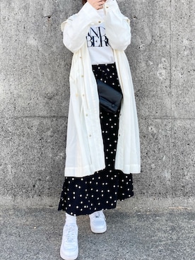 「H&M（エイチ・アンド・エム）のアイテム（バッグ）」を使った、𝑀 𝐼 𝐾 𝑈さん（レディース・156cm）の冬コーディネート