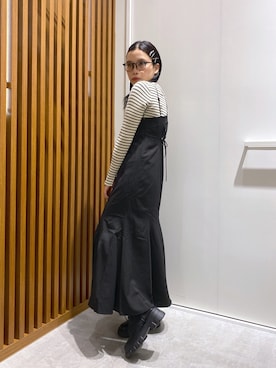 「マーメイドワンピ」｜rihoさん（レディース・153cm）の秋コーディネート