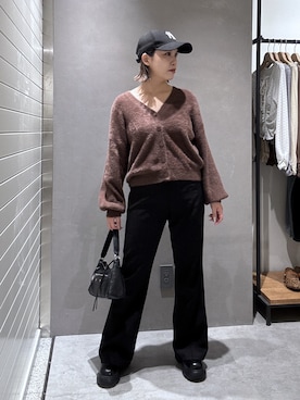 「FREE'S MART（フリーズマート）のアイテム（バッグ）」を使った、rihoさん（レディース・153cm）の秋コーディネート